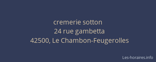 cremerie sotton