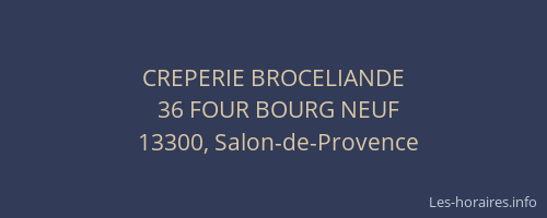 CREPERIE BROCELIANDE