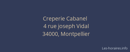Creperie Cabanel