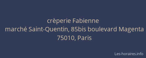 crèperie Fabienne