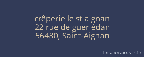 crêperie le st aignan