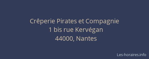 Crêperie Pirates et Compagnie