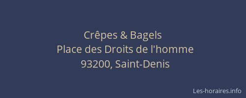Crêpes & Bagels