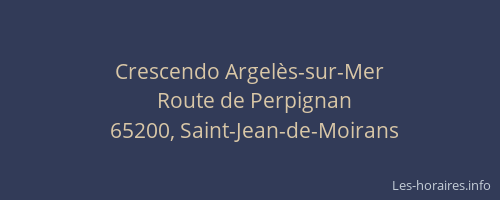 Crescendo Argel&egrave;s-sur-Mer