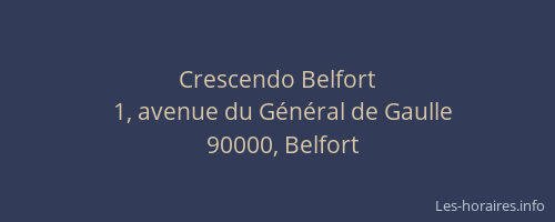 Crescendo Belfort