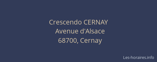 Crescendo CERNAY
