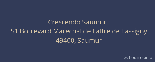 Crescendo Saumur