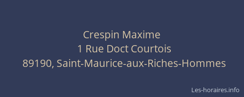 Crespin Maxime