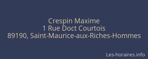 Crespin Maxime