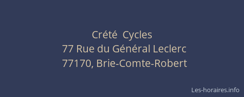 Crété  Cycles