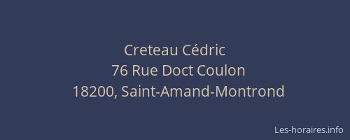Creteau C&eacute;dric