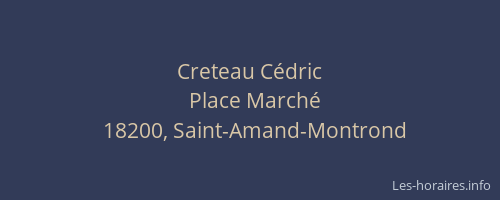 Creteau C&eacute;dric