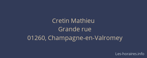 Cretin Mathieu