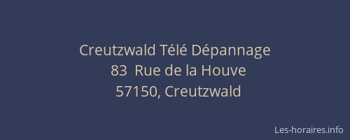 Creutzwald Télé Dépannage