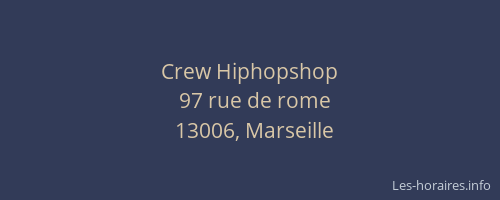 Crew Hiphopshop