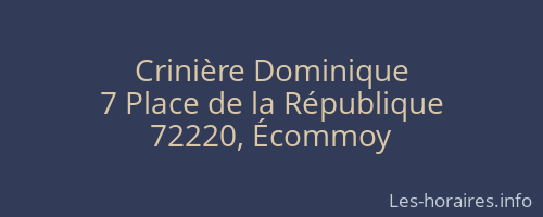 Crinière Dominique
