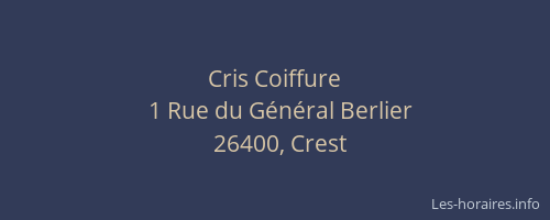 Cris Coiffure