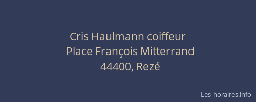 Cris Haulmann coiffeur
