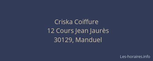 Criska Coiffure