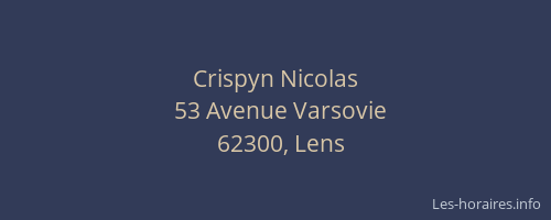 Crispyn Nicolas