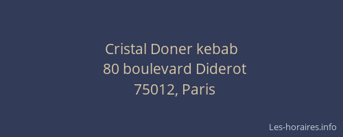 Cristal Doner kebab