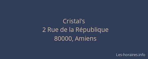 Cristal's