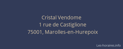 Cristal Vendome