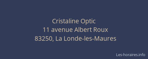 Cristaline Optic