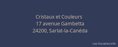 Cristaux et Couleurs