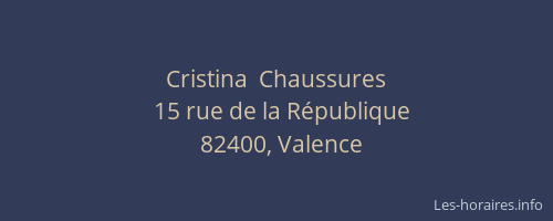Cristina  Chaussures