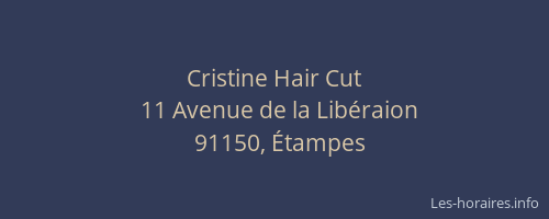 Cristine Hair Cut