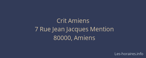 Crit Amiens