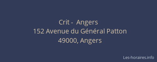 Crit -  Angers