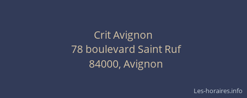 Crit Avignon