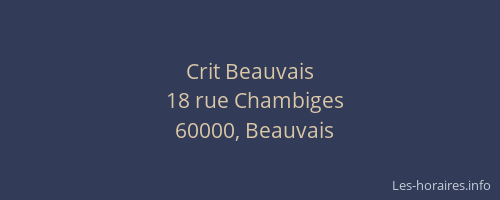 Crit Beauvais