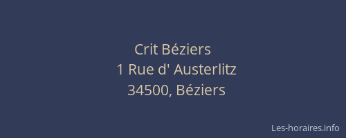 Crit Béziers