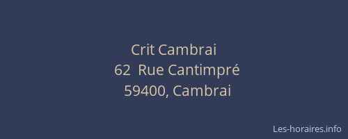 Crit Cambrai