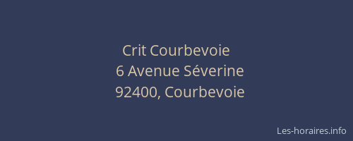 Crit Courbevoie