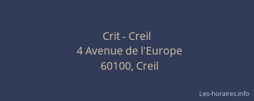 Crit - Creil