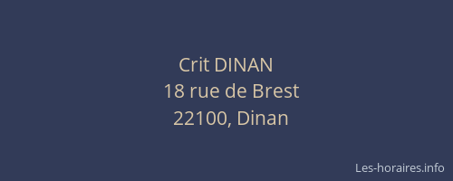 Crit DINAN