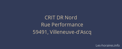 CRIT DR Nord