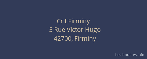 Crit Firminy