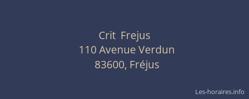 Crit  Frejus