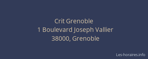 Crit Grenoble