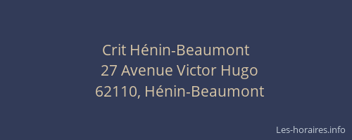Crit Hénin-Beaumont