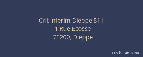 Crit Interim Dieppe 511