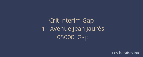 Crit Interim Gap