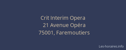 Crit Interim Opera