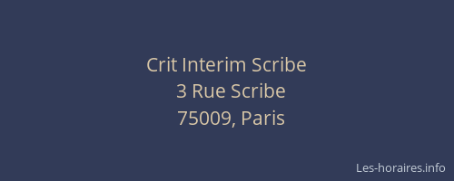 Crit Interim Scribe