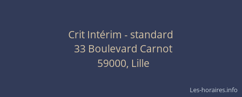 Crit Intérim - standard